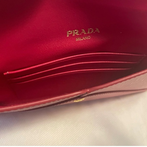 ✨SOLD✨New Prada Leather Envelope Long Wallet / Clutch - Picture 5 of 8
